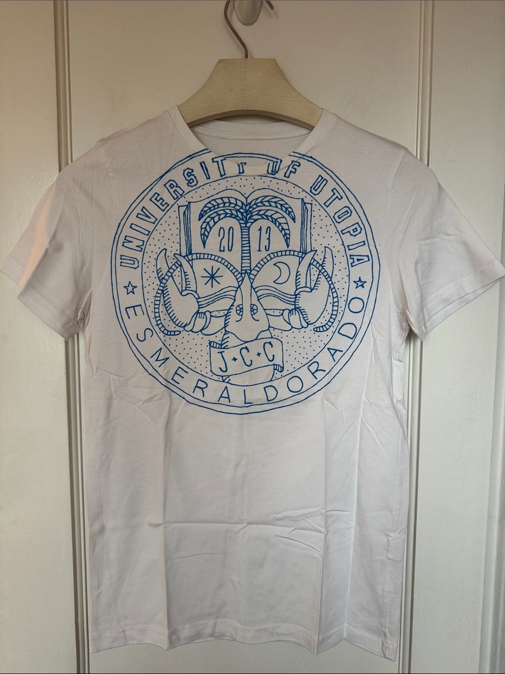 JC de Castelbajac University of Utopia White Tee